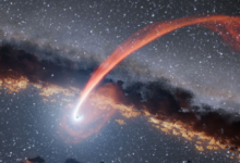 模型表明黑洞可以將吞噬的恒星伸展成長(zhǎng)的彩帶
