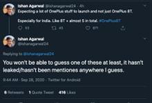OnePlus 8T將與其他五種OnePlus產(chǎn)品一起進入市場