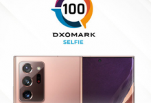 三星Note20Ultra5G在前置攝像頭評測中得到100分