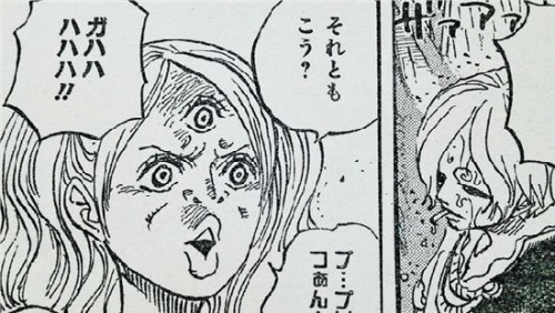海賊王851話文字情報 黑化布琳瘋狂嘲笑山治！