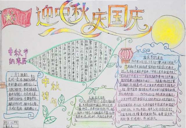 國(guó)慶中秋雙節(jié)同慶主題