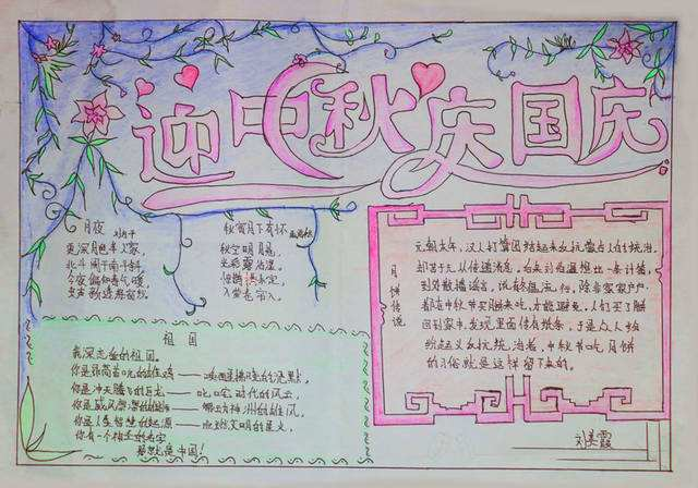 國(guó)慶中秋雙節(jié)同慶主題