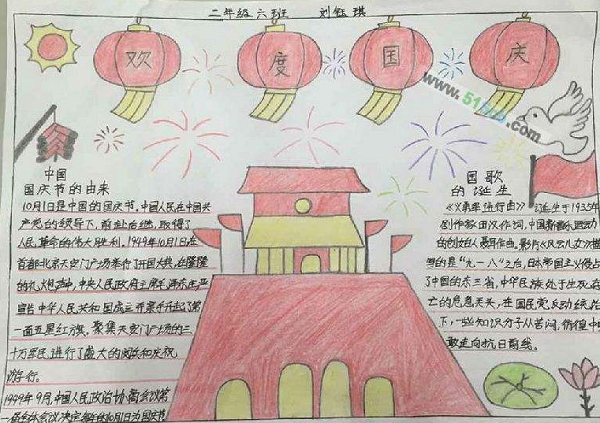 國(guó)慶節(jié)手抄報(bào)圖片大全簡(jiǎn)單又漂亮
