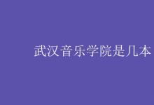 教育資訊:武漢音樂學(xué)院是幾本