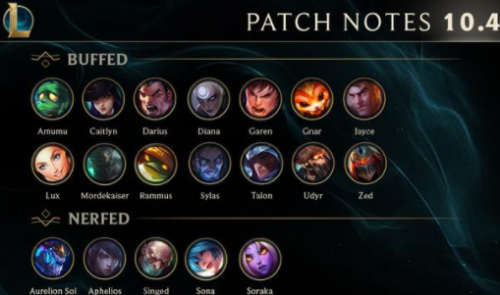 LOL 10.4版本更新速看，增加打野英雄，劍圣蠻王新皮膚