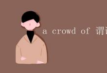 教育資訊：a crowd of 謂語用單數(shù)還是復(fù)數(shù)
