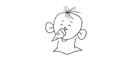 大耳朵圖圖簡(jiǎn)筆畫步驟圖解3