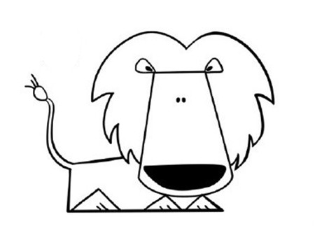 獅子王簡筆畫怎么畫5