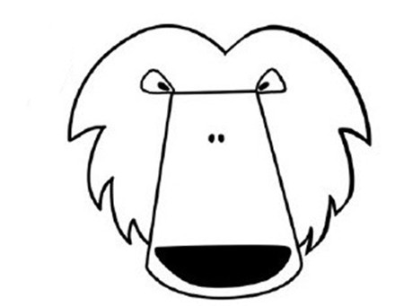 獅子王簡筆畫怎么畫3