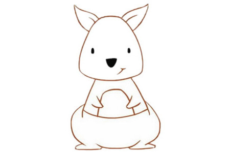 卡通彩色袋鼠簡(jiǎn)筆畫(huà)的畫(huà)法3