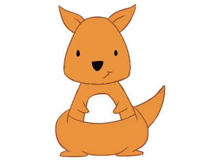 卡通彩色袋鼠簡(jiǎn)筆畫(huà)的畫(huà)法4
