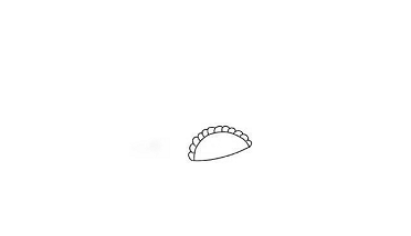 一盤(pán)餃子簡(jiǎn)筆畫(huà)怎么畫(huà)2
