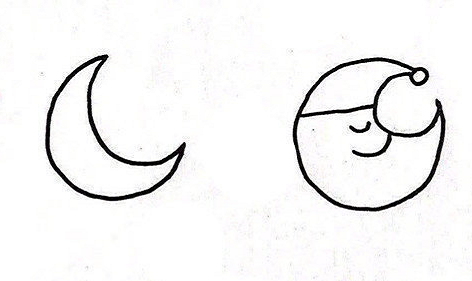 月亮簡(jiǎn)筆畫(huà)圖片大全1