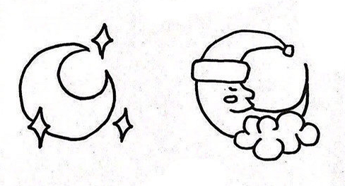 月亮簡(jiǎn)筆畫(huà)圖片大全8