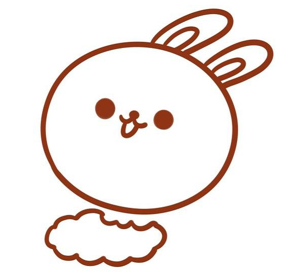 玉兔的簡(jiǎn)筆畫(huà)怎么畫(huà)特別漂亮3