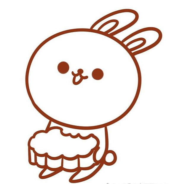 玉兔的簡(jiǎn)筆畫(huà)怎么畫(huà)特別漂亮5