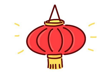 紅燈籠簡筆畫怎么畫6