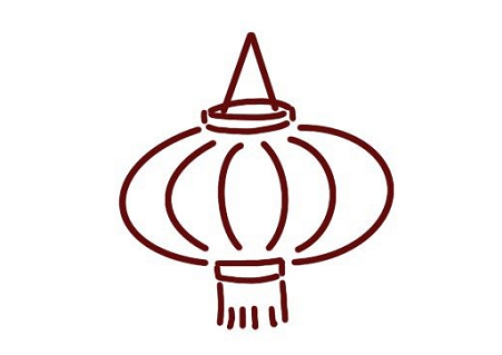 紅燈籠簡筆畫怎么畫5