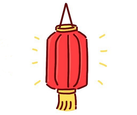 燈籠簡筆畫步驟圖解6