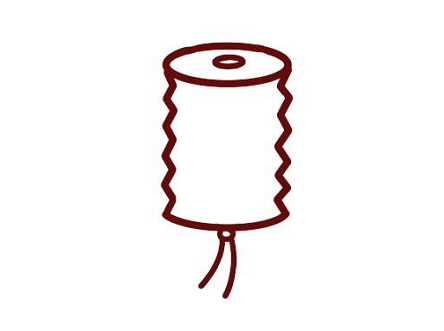 中秋燈籠簡(jiǎn)筆畫(huà)步驟3