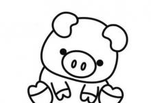 可愛(ài)的小豬棒畫(huà)圖大全