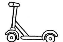 兒童滑板車(chē)簡(jiǎn)筆畫(huà)圖片大全