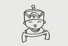 少數(shù)民族簡(jiǎn)筆畫(huà)的步驟