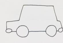 卡通警車如何畫簡單的筆畫？