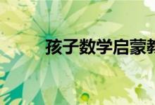 孩子數(shù)學(xué)啟蒙教育培訓(xùn)怎么選擇?