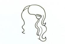 美人魚簡(jiǎn)筆畫步圖