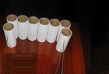 廢物利用手工制作的紙筒花瓶！