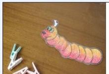 幼兒園手工制作的毛毛蟲腳