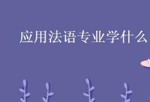 教育資訊：應(yīng)用法語(yǔ)專(zhuān)業(yè)學(xué)什么