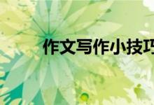 作文寫(xiě)作小技巧,讓作文多得10分！