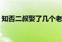 知否二叔娶了幾個老婆(小說中二叔成親幾次)