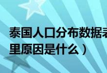 泰國(guó)人口分布數(shù)據(jù)表（泰國(guó)人口主要分布在哪里原因是什么）