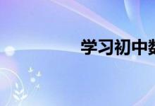 學(xué)習(xí)初中數(shù)學(xué)的4大方法