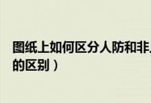圖紙上如何區(qū)分人防和非人防區(qū)域(人防區(qū)域和非人防區(qū)域的區(qū)別)