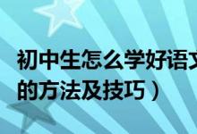初中生怎么學(xué)好語(yǔ)文的技巧（初中生學(xué)好語(yǔ)文的方法及技巧）