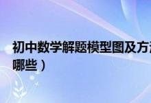 初中數(shù)學解題模型圖及方法（初中數(shù)學模型解題法及技巧有哪些）