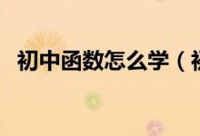 初中函數怎么學（初中函數怎么學最簡單）
