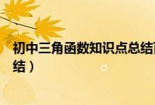 初中三角函數(shù)知識點(diǎn)總結(jié)百度文庫(初中三角函數(shù)知識點(diǎn)總結(jié))