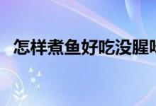 怎樣煮魚(yú)好吃沒(méi)腥味竅門(mén)（怎樣煮魚(yú)好吃）