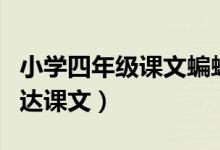 小學四年級課文蝙蝠和雷達（四年級蝙蝠和雷達課文）