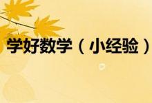 學(xué)好數(shù)學(xué)（小經(jīng)驗）：[1]如何開始學(xué)習數(shù)學(xué)