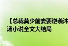【總裁莫少前妻要逆襲沐葵莫御擎/一碗蛋花湯】一碗蛋花湯小說(shuō)全文大結(jié)局
