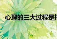 心理的三大過(guò)程是指(心理的三大過(guò)程指)