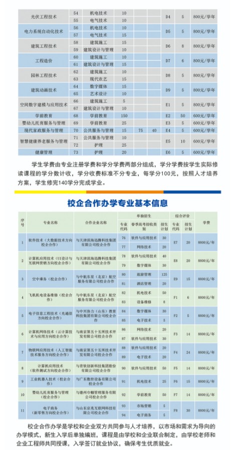 德州職業(yè)技術(shù)學(xué)院單招和綜合評(píng)價(jià)招生簡章