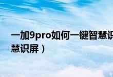 一加9pro如何一鍵智慧識物去回答（一加9pro怎么開啟智慧識屏）