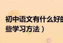 初中語(yǔ)文有什么好的學(xué)習(xí)方法（初中語(yǔ)文有哪些學(xué)習(xí)方法）